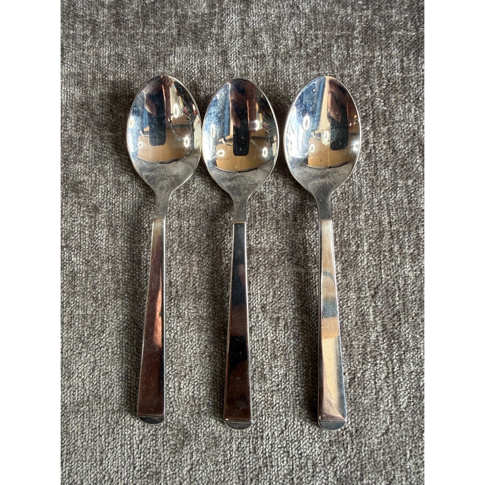 Lot of 3 HEPP Exclusiv PROFILE 18/10 Stainless Dessert Spoons Germany B27 B28